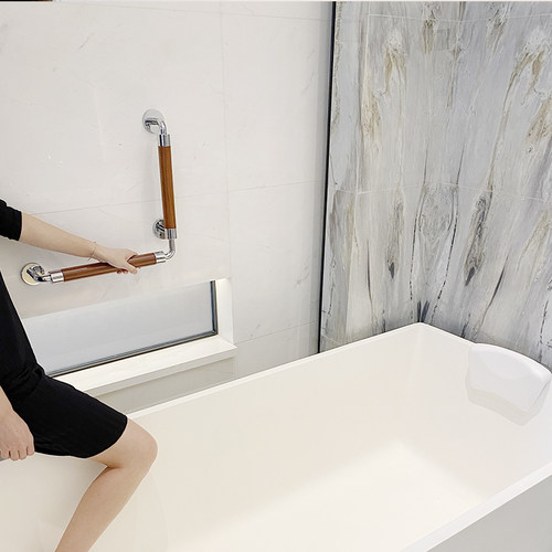 实木合金扶手浴室浴缸厕所卫生间老人防护栏杆安全拉手助力器抓杆