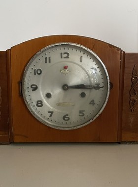 怀旧老物件老式挂钟老式机械钟表摆件上H弦钟表民宿农家乐复古装