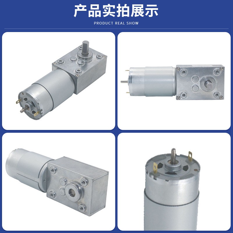 4058-555涡轮蜗杆直流减速电机足浴盆自锁大扭力正反转12V24V减速
