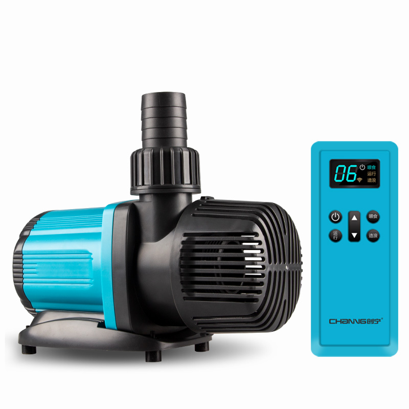 创宁鱼缸潜水泵小型抽水泵喷泉鱼池过滤循环泵遥控变频水泵超静音