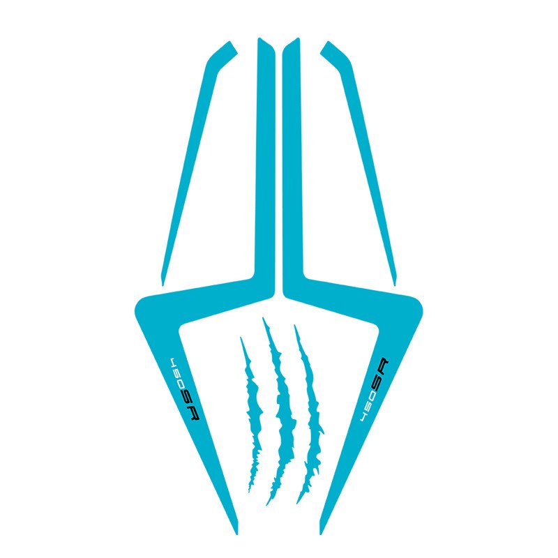 适用于春风450SR摩托车u改装车头拉花前风挡防水贴纸车身版画贴花