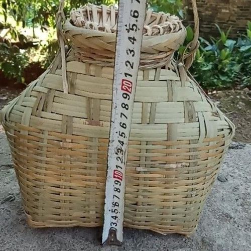 农家竹编鱼篓背篓竹篮竹鱼篓装饰道具花篮鱼娄舞蹈演出道
