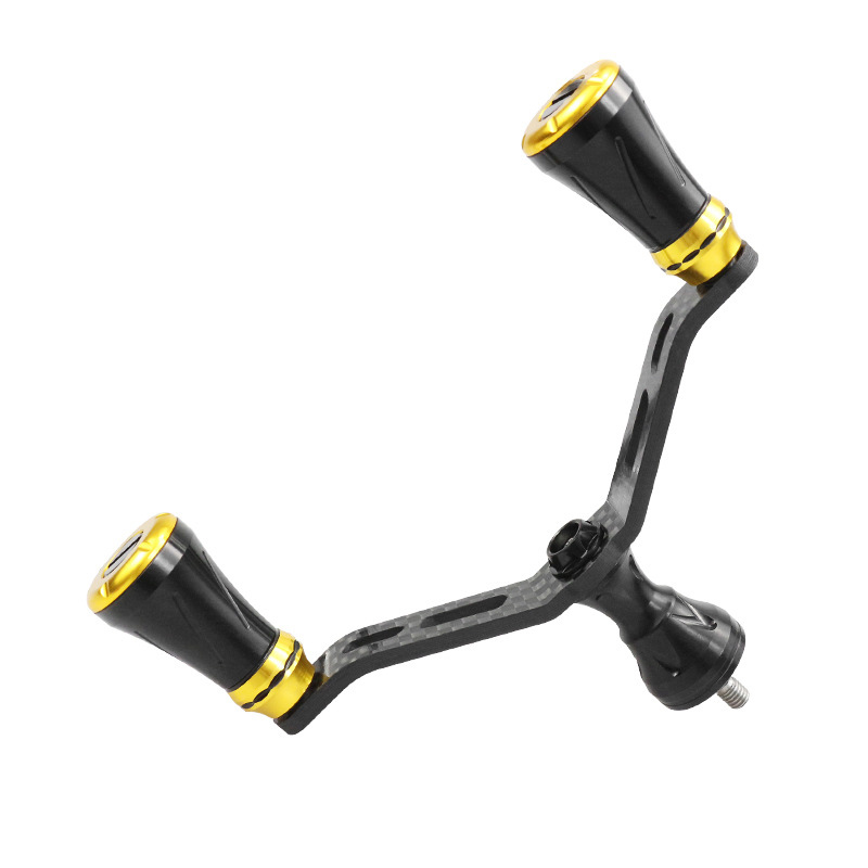 路亚纺车轮摇臂超轻摇把鱿鱼壁A斯泰拉万奎士碳纤维双摇臂改装配