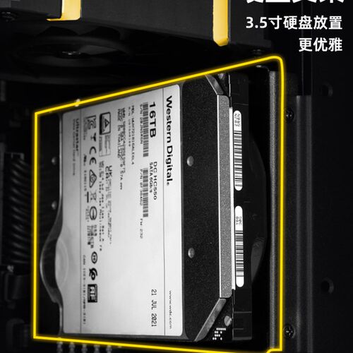 MATX机b械大师C+Max手提紧凑型纯白便携ITX水冷台式迷你电脑小机