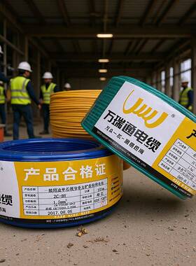 万瑞通电线电缆BVRBV1.5/2.5/4平方纯铜国标家装用多股单芯软线