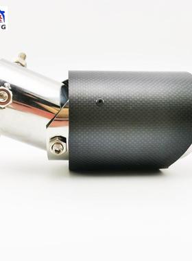 CRV汉兰达IX35智跑排气管装饰KX5驭胜S350通用碳纤维尾喉改装配件