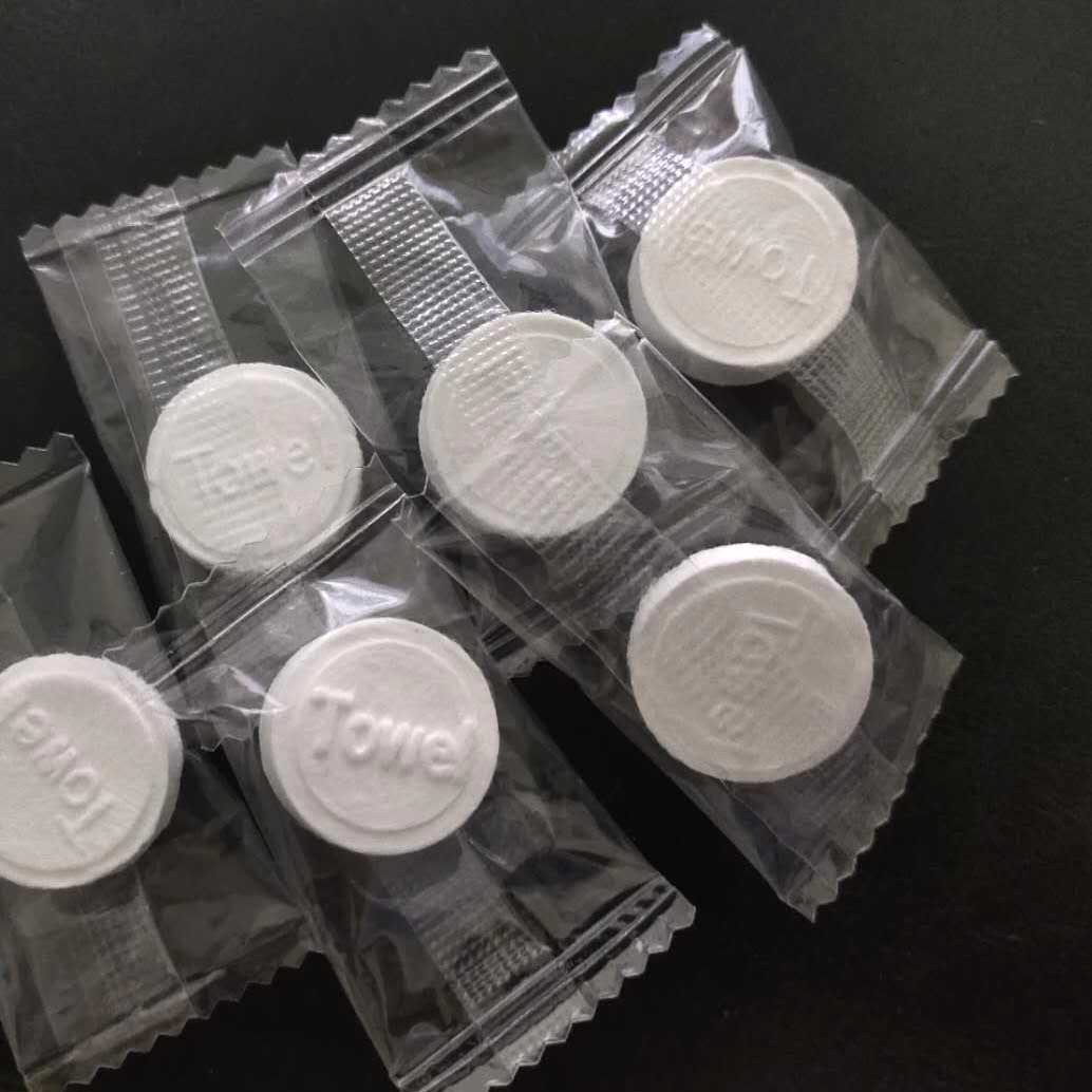 跨境一次性纯棉压缩洗脸巾独立装图片