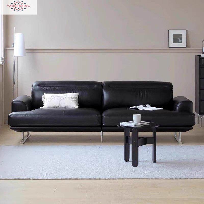 意式极简小户型商务北欧简约现代黑色皮艺轻奢真皮沙发,纺织面料/辅料/配套,纺织机械配件,淘宝优惠券,粉丝福利购,淘宝优惠卷