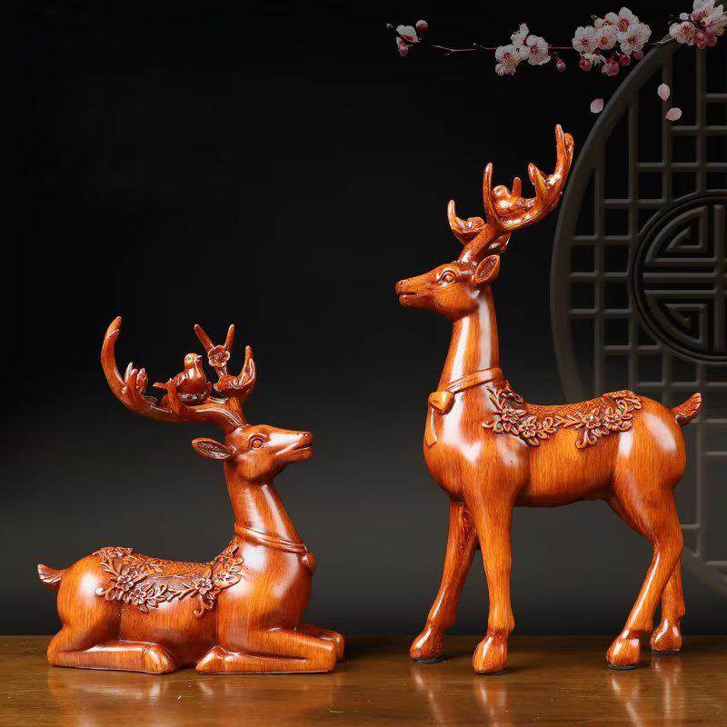 花鸟情侣鹿摆件一对站卧双鹿桌面家居装饰品景区工艺品工厂价,特色手工艺,其他特色工艺品,淘宝优惠券,粉丝福利购,淘宝优惠卷