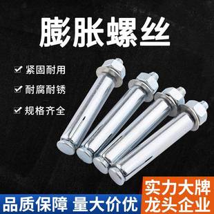 工程镀锌膨胀螺丝加长铁膨胀螺栓拉爆螺丝6M8M10M12M14M16M18新品