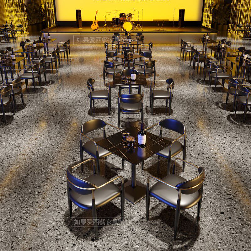 定制西餐厅烧烤店岩板桌子小酒馆奶茶咖啡厅沙发清吧酒吧桌椅组合,商业/办公家具,酒吧桌,淘宝优惠券,粉丝福利购,淘宝优惠卷