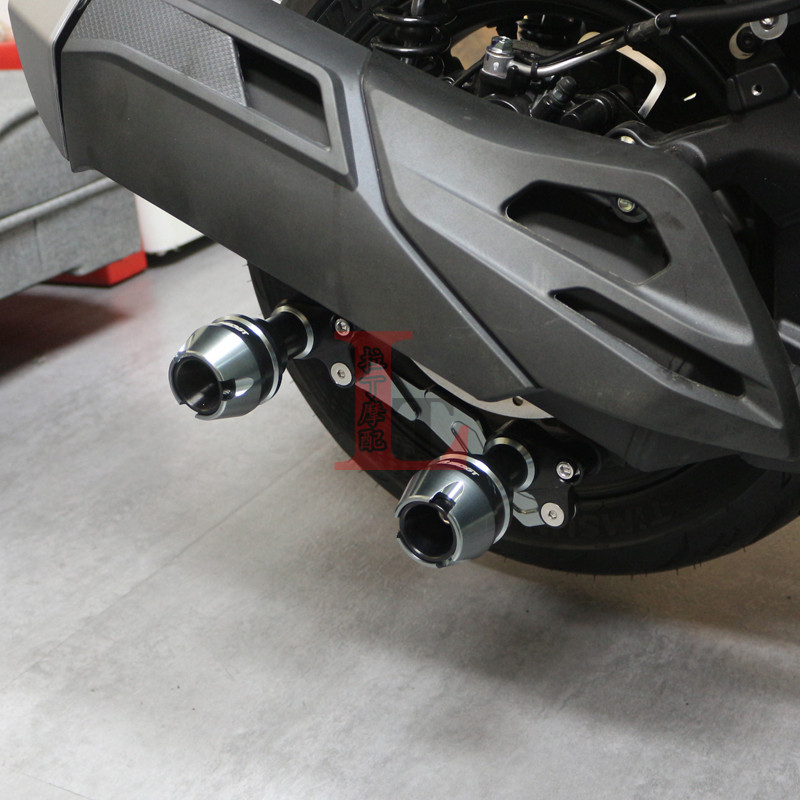 适用隆鑫无极SR150GT改装排气管防摔球铝合金前轮防摔保护前叉杯