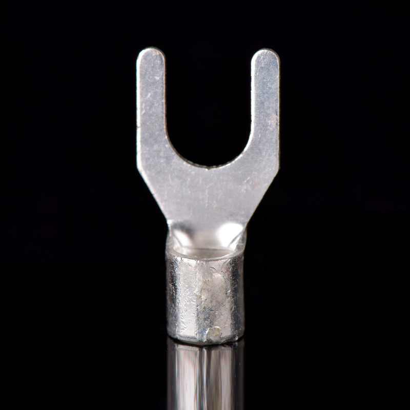 紫铜焊口 UT叉型裸端头UT10-8 YB型接线端子 U型铜端子 镀银1000