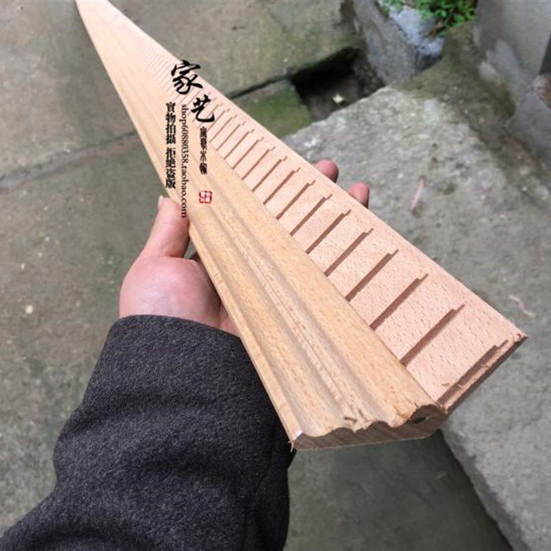 榉木水曲柳e实木线条家具衣书橱柜帽头装饰顶角线背景墙吊顶阴角