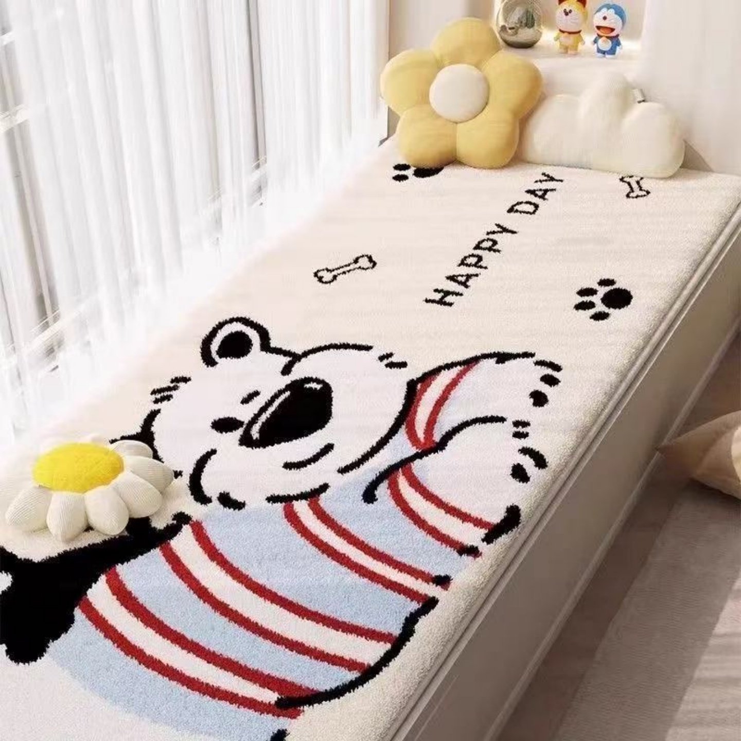 网红主卧房间毛绒飘窗垫ins风秋冬新款小阳台垫子坐垫卧室窗台垫,居家布艺,飘窗垫,淘宝优惠券,粉丝福利购,淘宝优惠卷