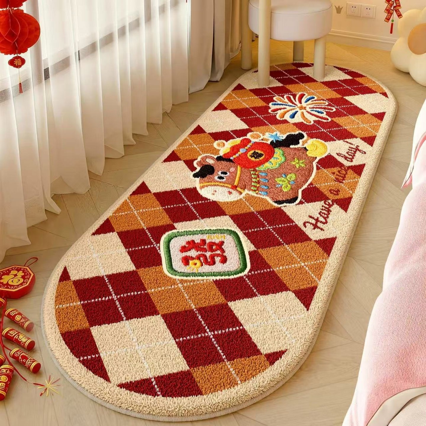 地毯卧室女孩床边毯新款地毯儿童房全铺大面积地垫加厚可擦洗防摔,居家布艺,家用脚垫,淘宝优惠券,粉丝福利购,淘宝优惠卷