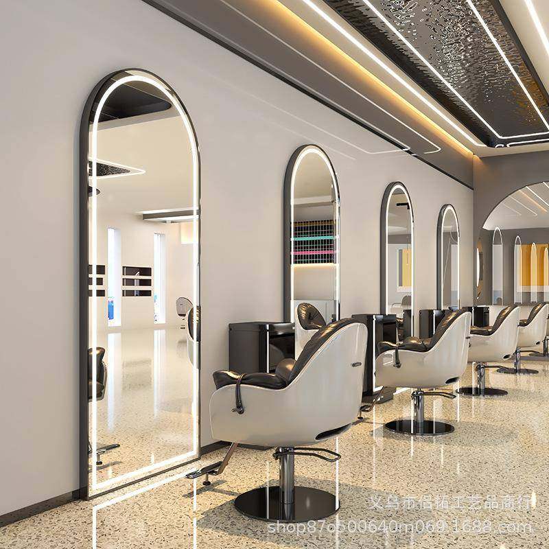 理发店镜台美发镜带灯发廊专用落地靠墙美发镜子美发店单面剪发镜,清洗/食品/商业设备,风口/风叶/风机配件,淘宝优惠券,粉丝福利购,淘宝优惠卷