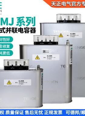0式无功EN自愈VJ天正并联电力电容器补偿450低压TENGSM45三相B