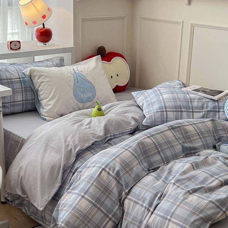 开学季新款宿舍单人三件套格子控枕套大版混搭款全棉纯棉四件套,鲜花速递/花卉仿真/绿植园艺,割草机/草坪机,淘宝优惠券,粉丝福利购,淘宝优惠卷