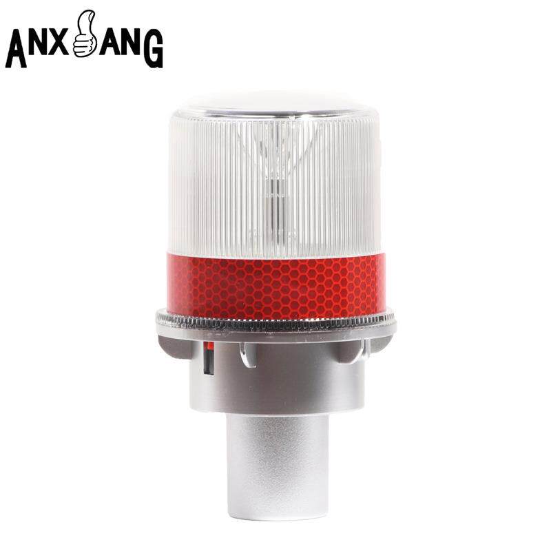 LED太阳能警示灯光控充电路障灯爆闪灯防水防雨光控警示灯超亮