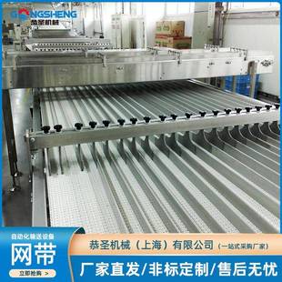 塑料网带输送机不锈钢网带输送机自动化设备网链输送机塑料输送机