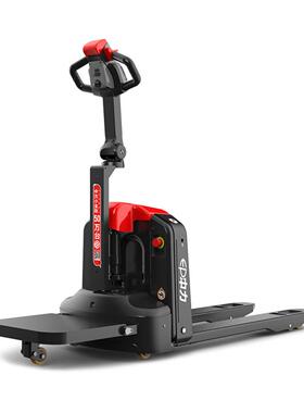 RPE161经济型踏板搬运车全电动地牛拖板车