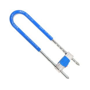 U型锁商铺门插锁 玻璃门锁超长56厘米 双门防盗锁具家用加长U形锁