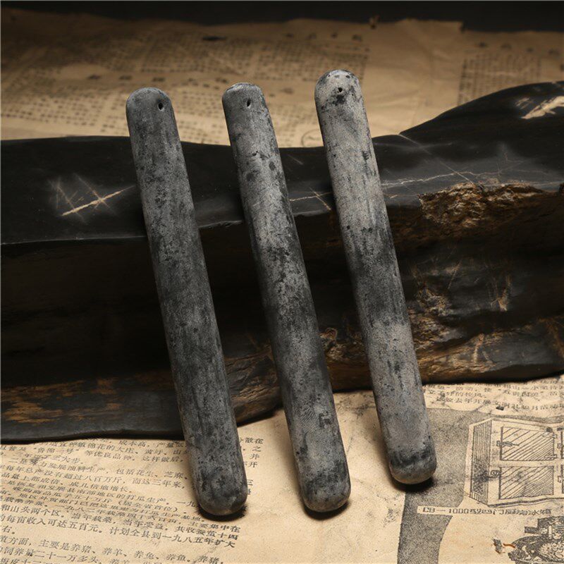 80年代油烟老墨 两款有个性的徽墨 文房四宝实用收藏书法墨条墨块