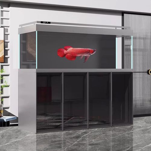 缸内无管件卓底滤鱼缸客厅2024新款宁无管道静音鱼缸大中型定制