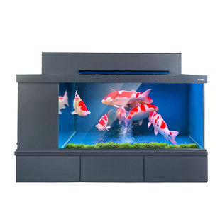 简爱系列大为轻体新款玻璃侧滤底排鱼缸水族箱免安装锦鲤地缸入户