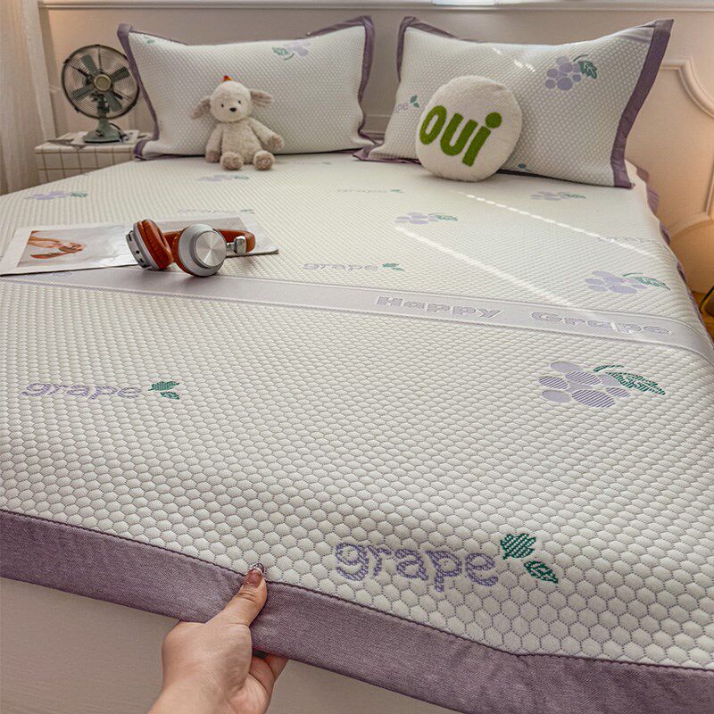 A类母婴级香芋紫葡萄冰豆豆夏季冰丝席凉席夏天2025新款空调软席,床上用品,冰丝席,淘宝优惠券,粉丝福利购,淘宝优惠卷