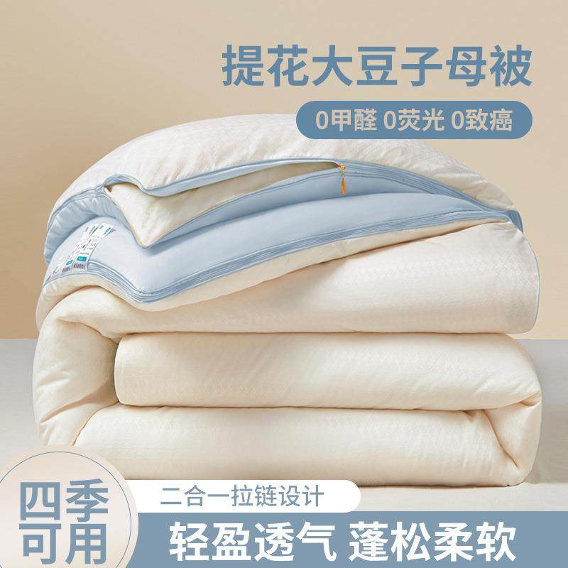 大豆纤维子母被夏被冬被二合一被子保暖棉被芯四季通用A抗菌防螨,清洗/食品/商业设备,风口/风叶/风机配件,淘宝优惠券,粉丝福利购,淘宝优惠卷