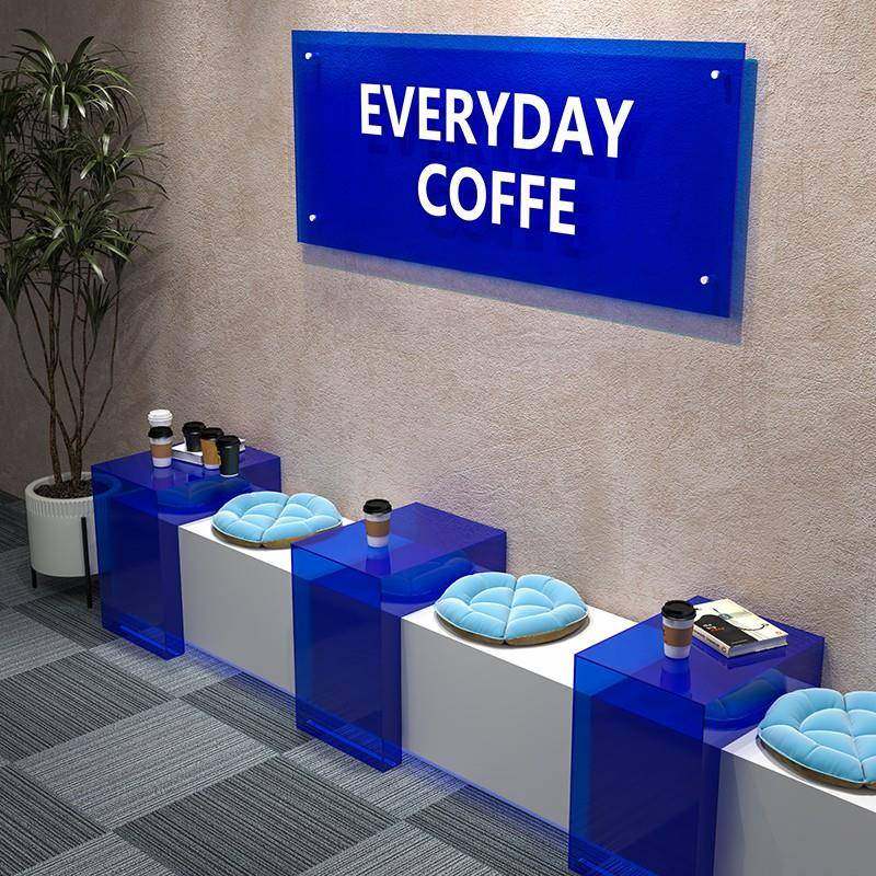 彩色亚克力L型展示架网红店装饰道具奶茶店展示盒展示台阶梯桌面,清洗/食品/商业设备,风口/风叶/风机配件,淘宝优惠券,粉丝福利购,淘宝优惠卷