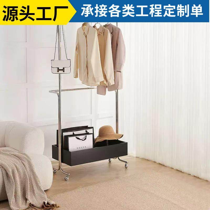 极简中古落地挂衣架不锈钢衣帽移动收纳可移动高档家用卧室挂衣架,自行车/骑行装备/零配件,更多零件/配件,淘宝优惠券,粉丝福利购,淘宝优惠卷