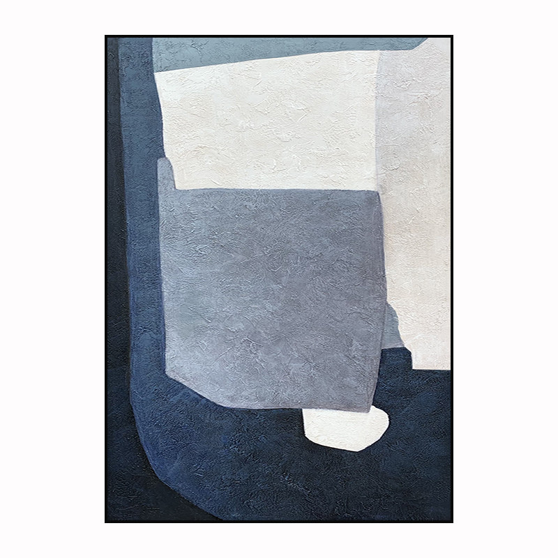 手绘油画a客厅沙发装饰画现代简约抽象立体肌理画卧室挂画 简调