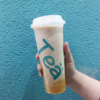 一次性塑料杯带盖冷饮加厚果汁杯奶茶杯塑0饮料杯50l70杯m0打包杯