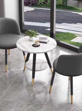 轻奢阳台桌椅三件套网红一桌两椅创意休闲简约接待圆桌套装组合