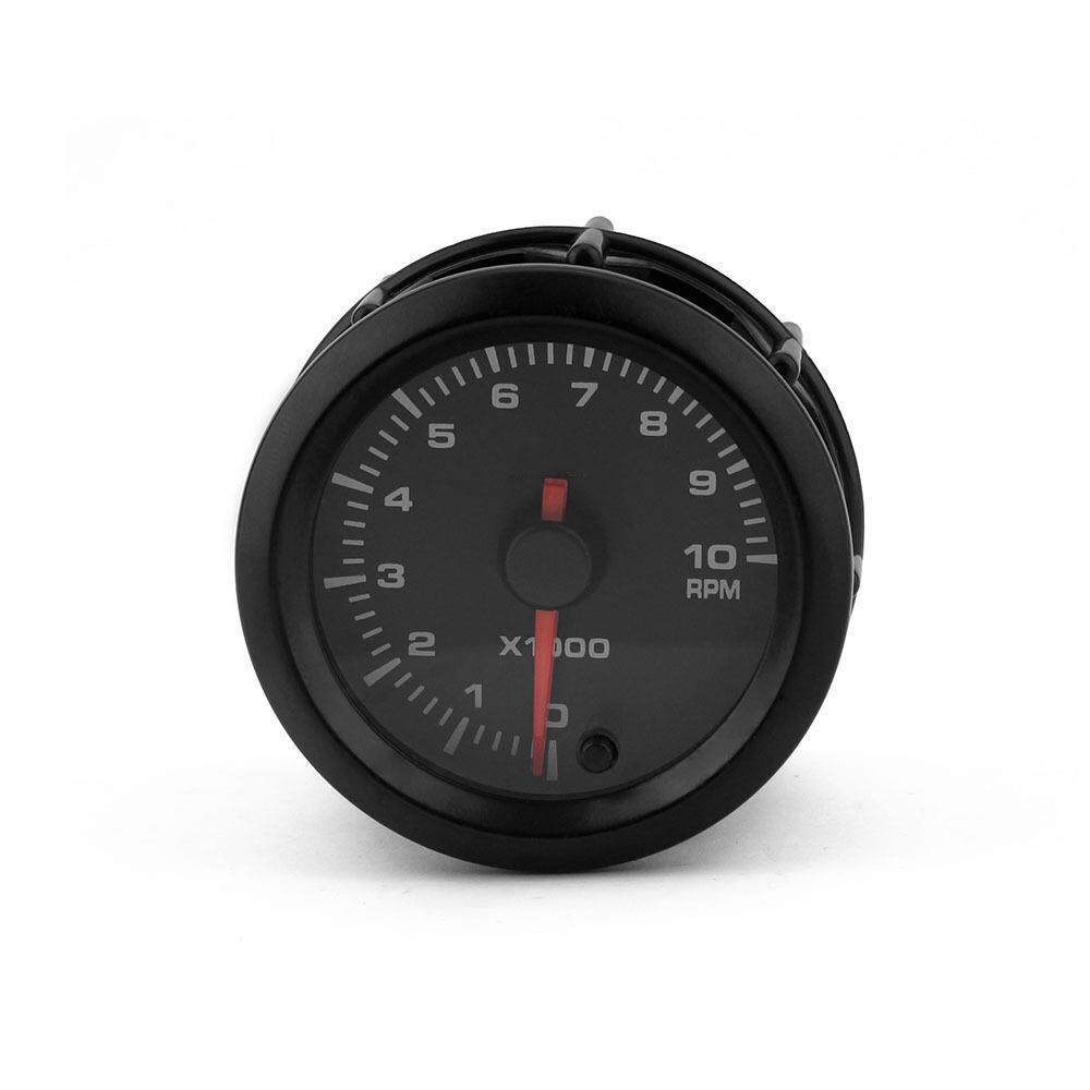 汽车改装转速表12V52mm0~10000RPM 高速步进电机七彩指针式转速表
