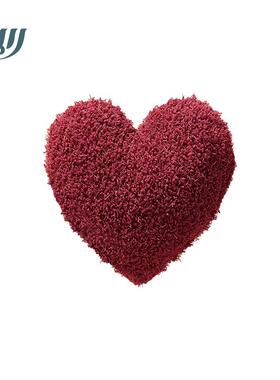 结婚爱心抱枕婚房布置红色喜庆靠枕心形客厅沙发装饰床头压床靠垫