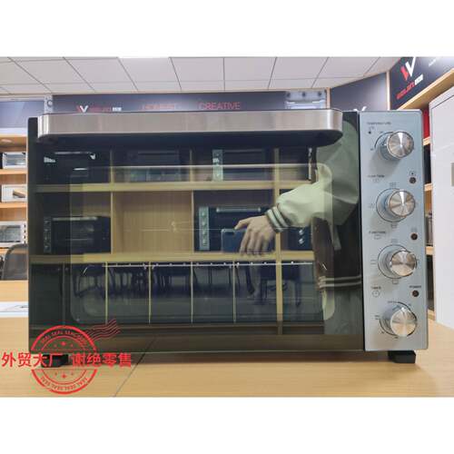 58L家用烤箱外贸欧洲家用大容量多功能对流烤箱CE工厂定制KE58