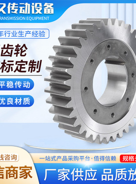 厂家加工非标硬齿面直齿轮不锈钢高精度耐磨齿轮传动圆柱直齿轮