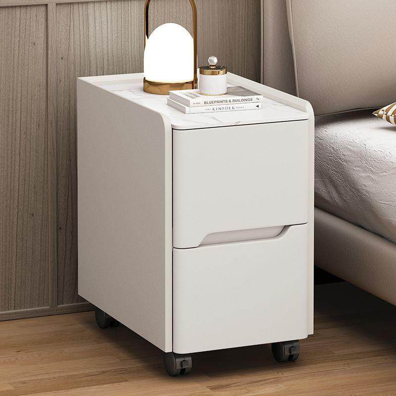 实木轻奢万向轮床头柜现代简约储物柜收纳小型家用卧室岩板超窄柜,3C数码配件,其它配件,淘宝优惠券,粉丝福利购,淘宝优惠卷