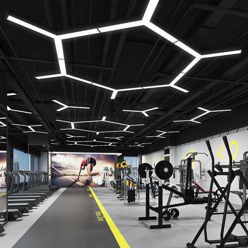 LED造型灯创意人字形公灯y型吊灯网咖店铺商场健身房工业风灯具