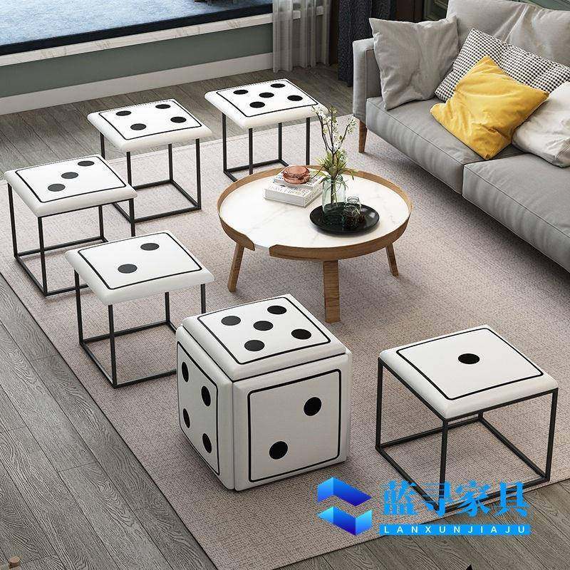 骰子魔方凳可收纳组合五合一凳子客厅茶几凳小户型省空间魔方椅子,鲜花速递/花卉仿真/绿植园艺,割草机/草坪机,淘宝优惠券,粉丝福利购,淘宝优惠卷