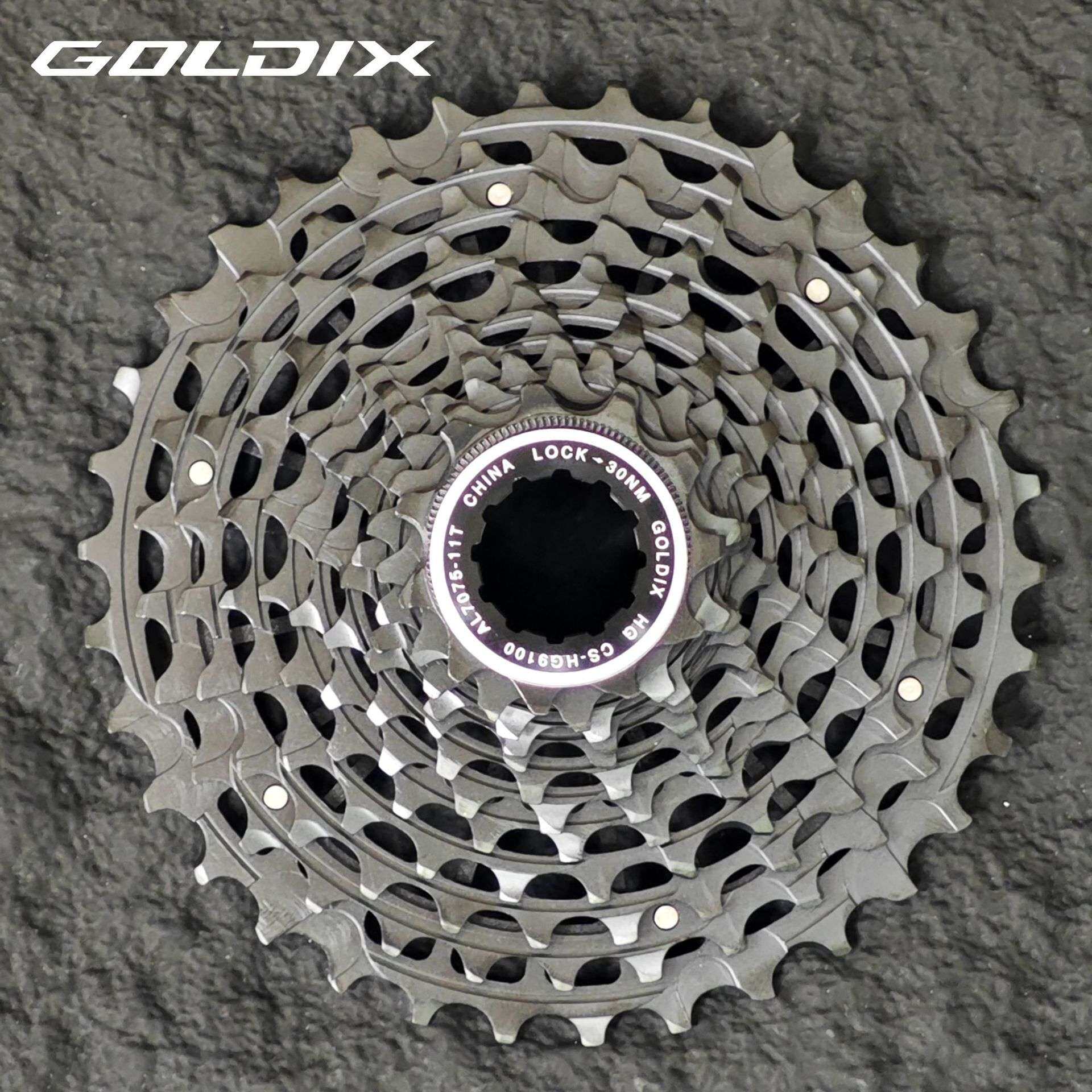 GOLDIX新款全钢黑色一体式飞轮 11S12速公路自行车HG超轻变速飞轮