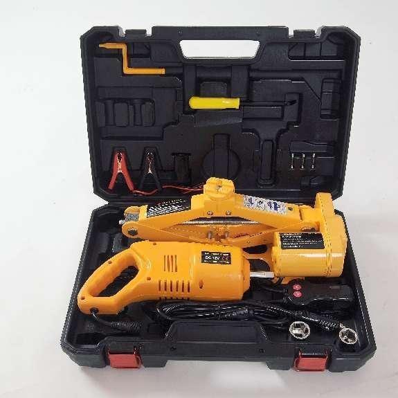 手摇剪式千斤顶12V2T/3T便携省力加厚钢材电动千斤顶电动扳手套装