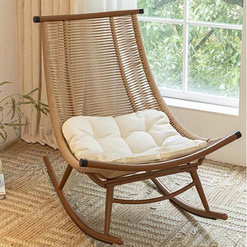 懒人摇摇椅躺椅家用阳台休闲摇椅客厅藤椅户外庭院摇摇椅复古摇椅