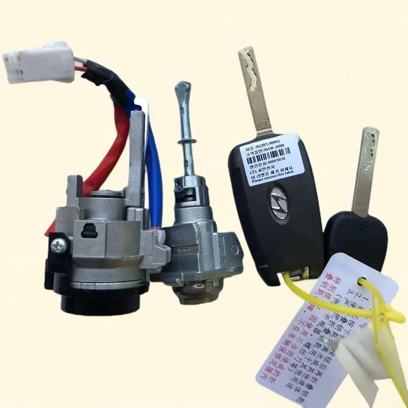 适用17款现代新悦动全车锁 新悦动 门锁芯 点火锁芯 原装钥匙总成