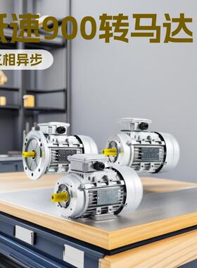 YE3三相铝壳6级电机0.25-1.5W可选低速900转380V异步马达工业级