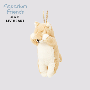 联名LIVHEART日系sorry猫毛绒小挂件公仔猫咪玩偶包包钥匙扣礼物